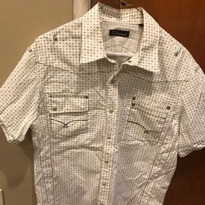 Men’s 7 Diamonds Cream Dress Shirt